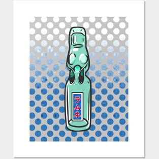 Retro Ramune soda bottle Posters and Art